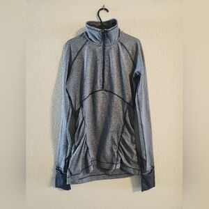 Lululemon Women’s Kriss Cross 1/2 Zip Heather Blue size 6